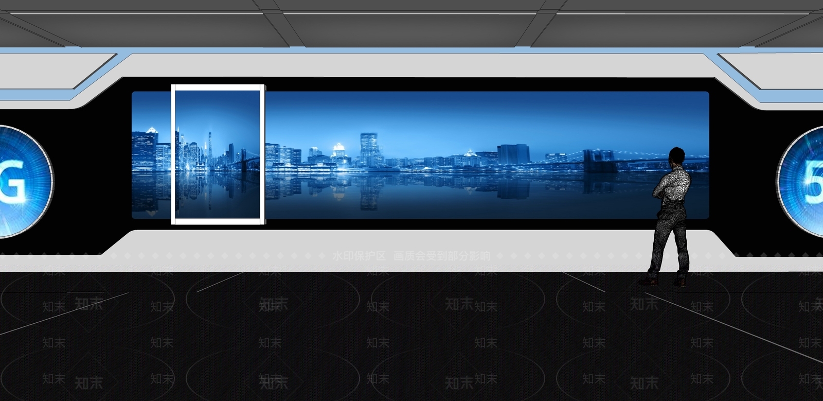 现代科技展厅SU模型下载【ID:1171528132】