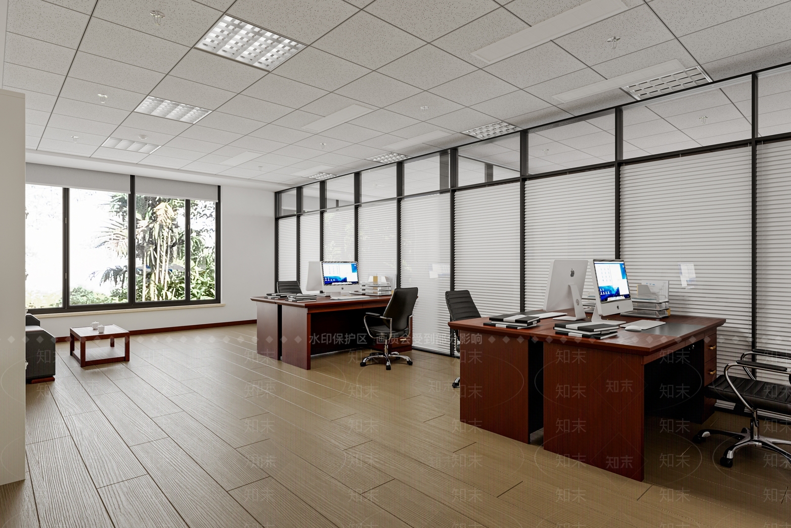 新中式会议室3D模型下载【ID:1171530458】