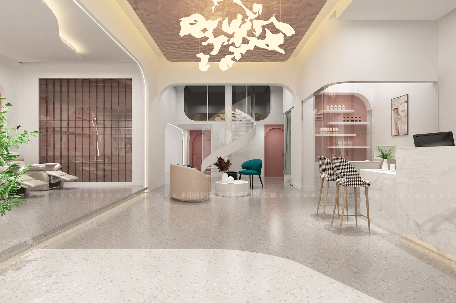 现代美容院3D模型下载【ID:1171533882】
