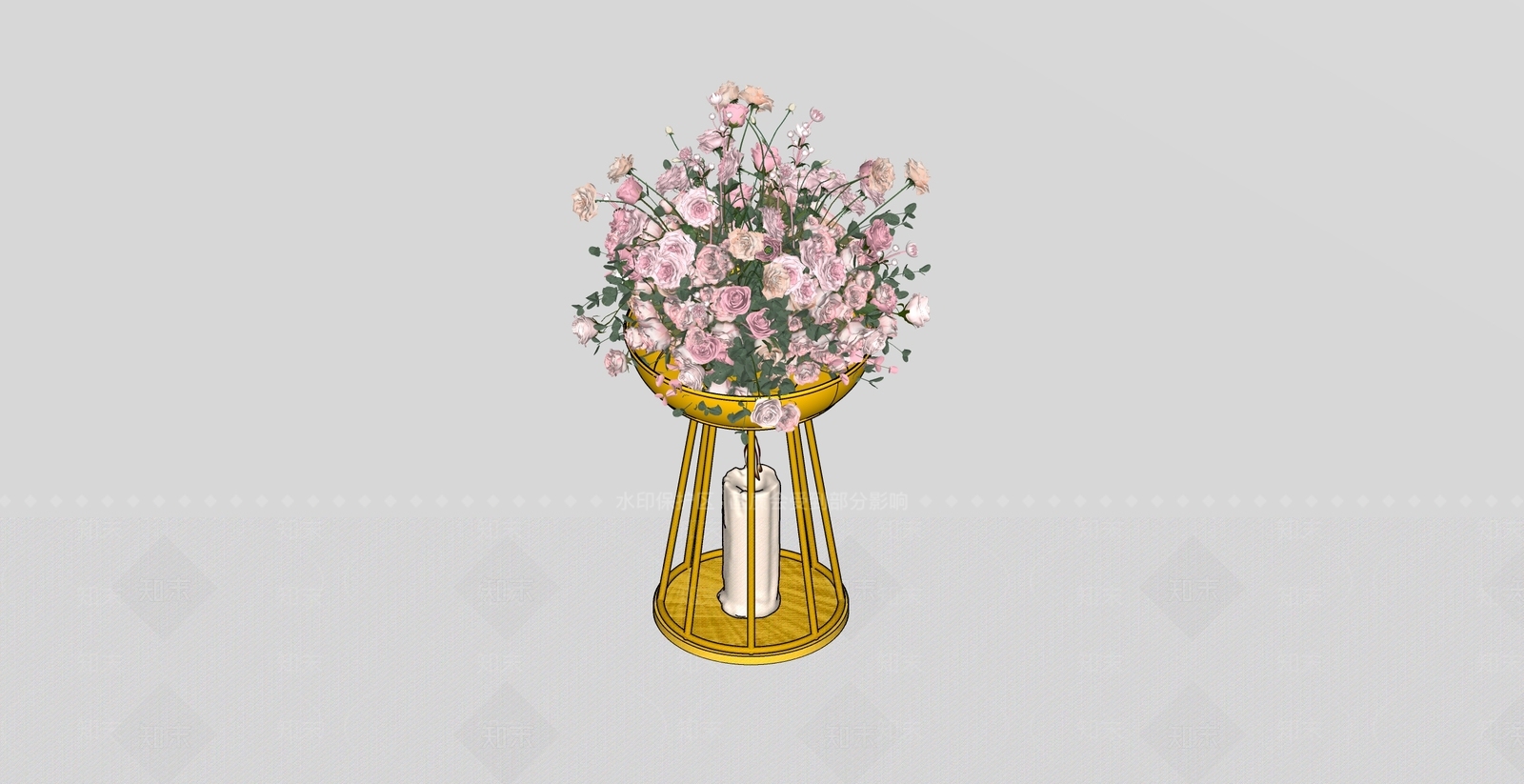 现代宴会厅SU模型下载【ID:1171535056】