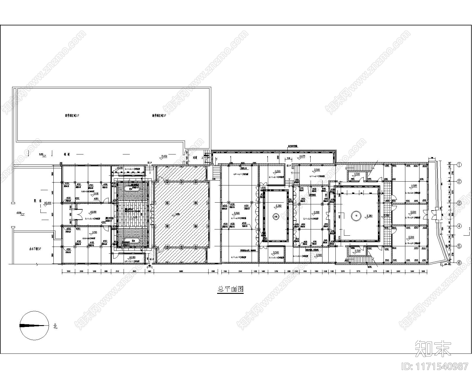 新中式会议中心建筑施工图下载【ID:1171540987】