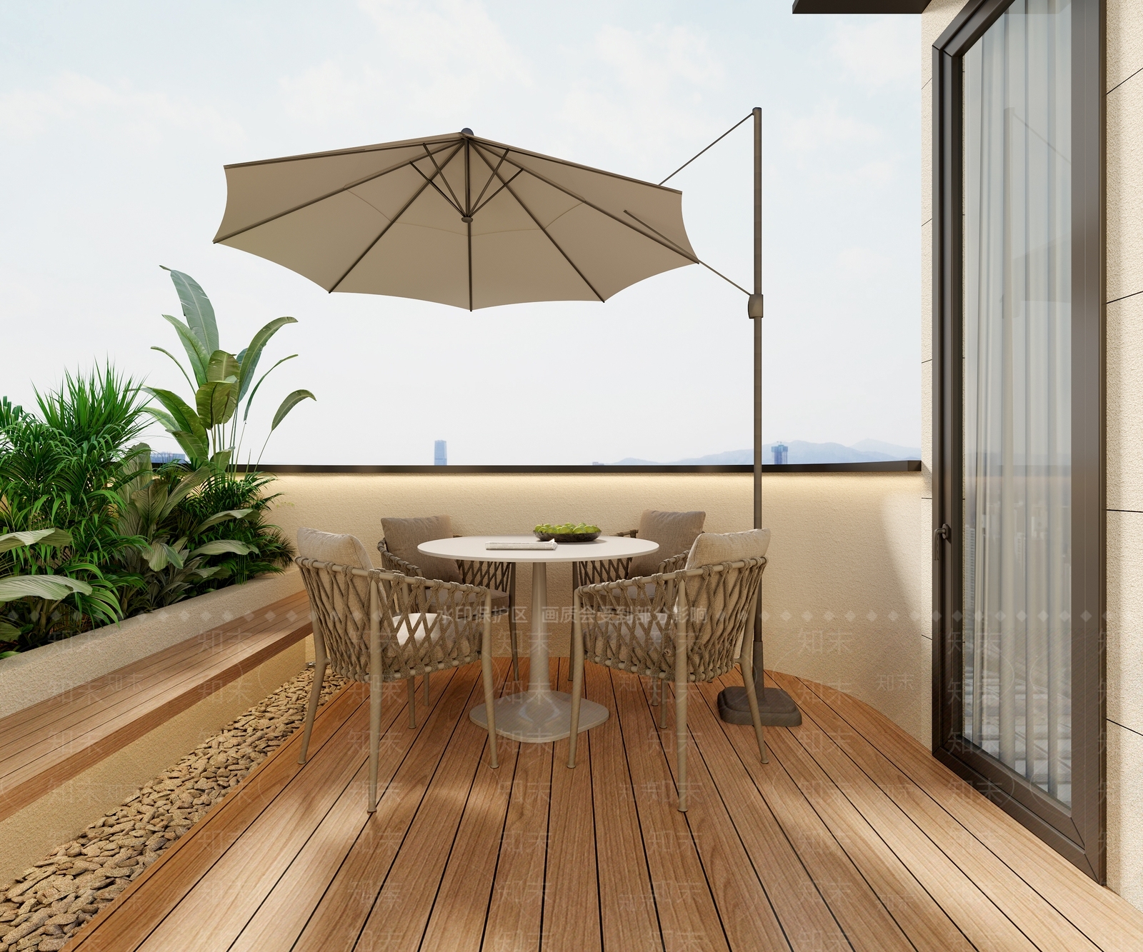 现代阳台3D模型下载【ID:1171547279】