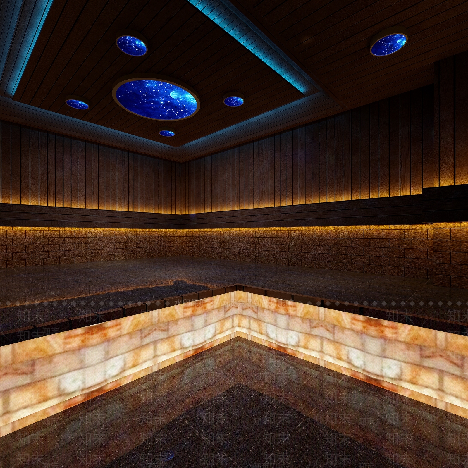 新中式现代足浴店3D模型下载【ID:1171549979】