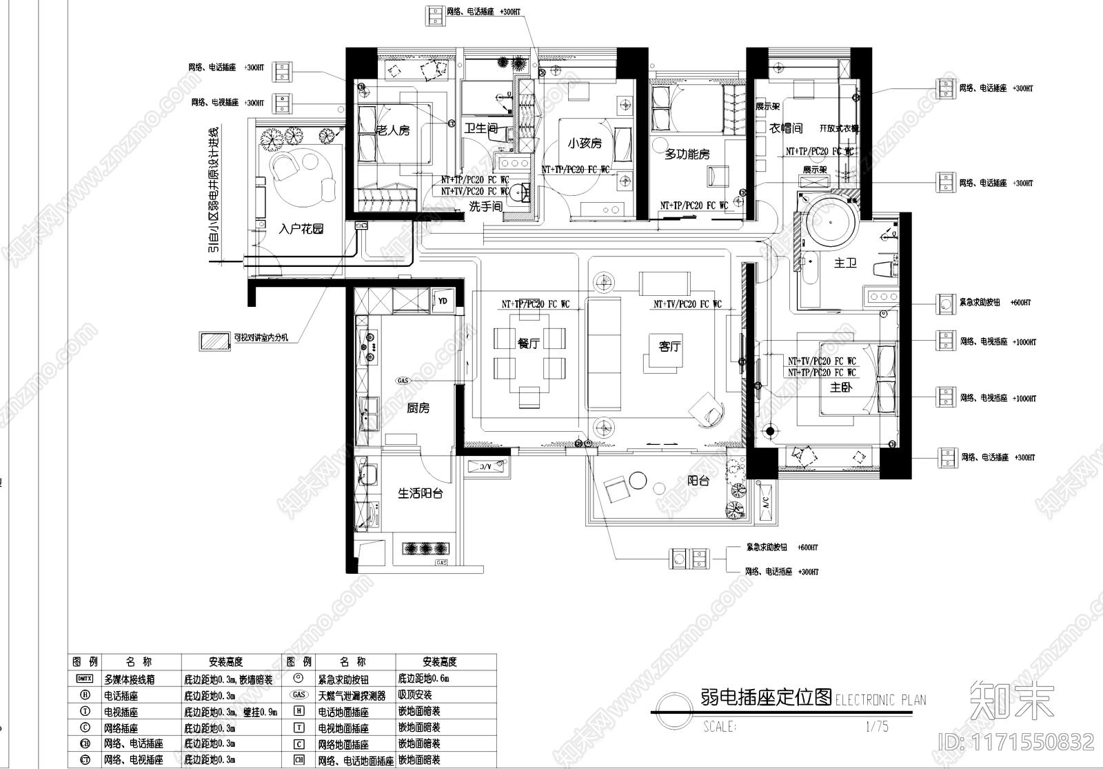 电气图cad施工图下载【ID:1171550832】