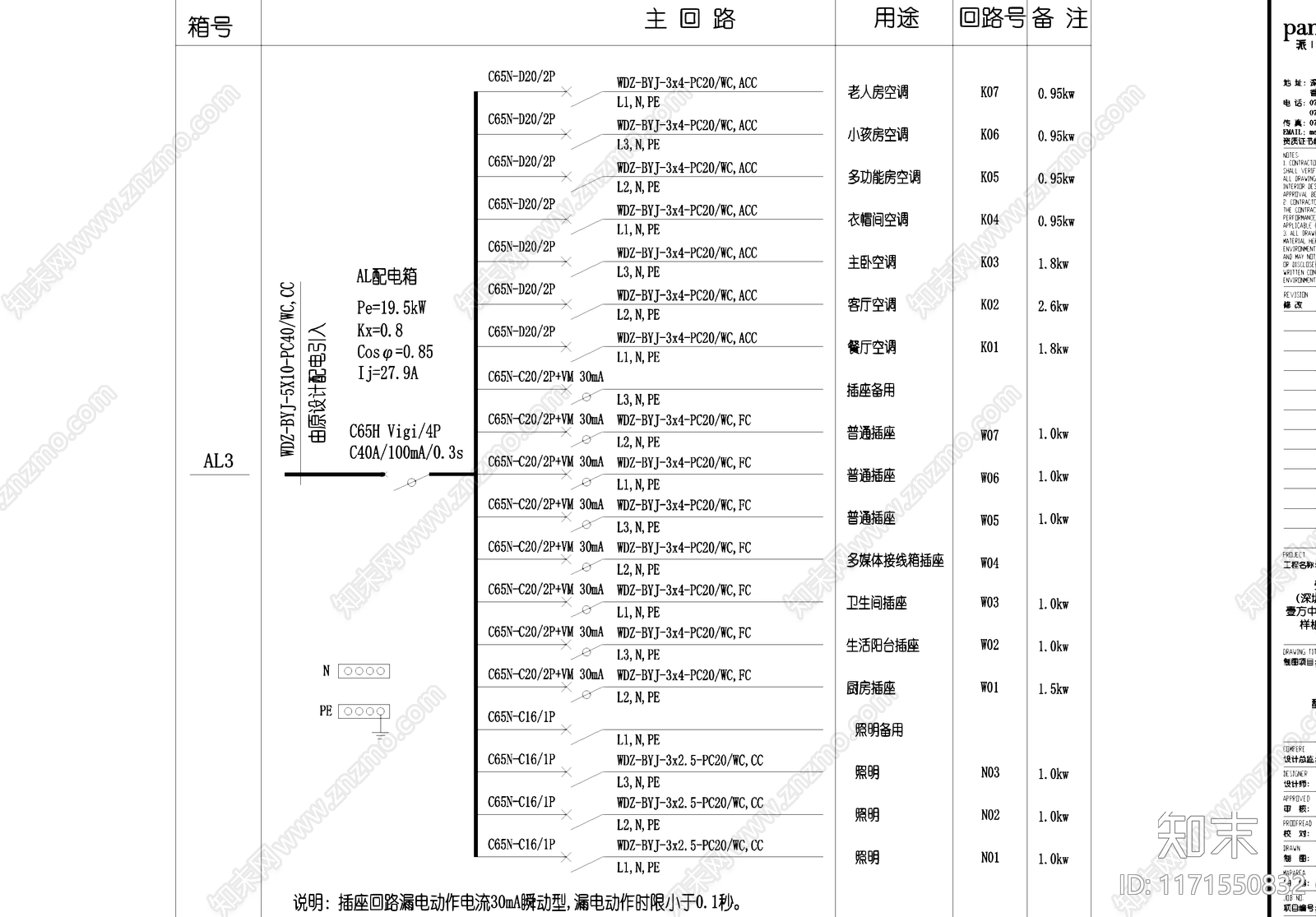 电气图cad施工图下载【ID:1171550832】