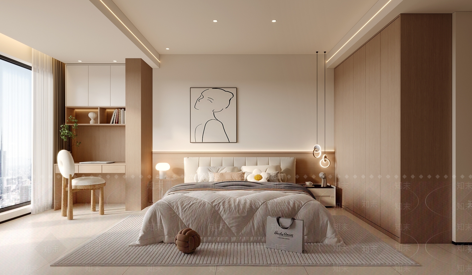 现代男孩房3D模型下载【ID:1214750615】