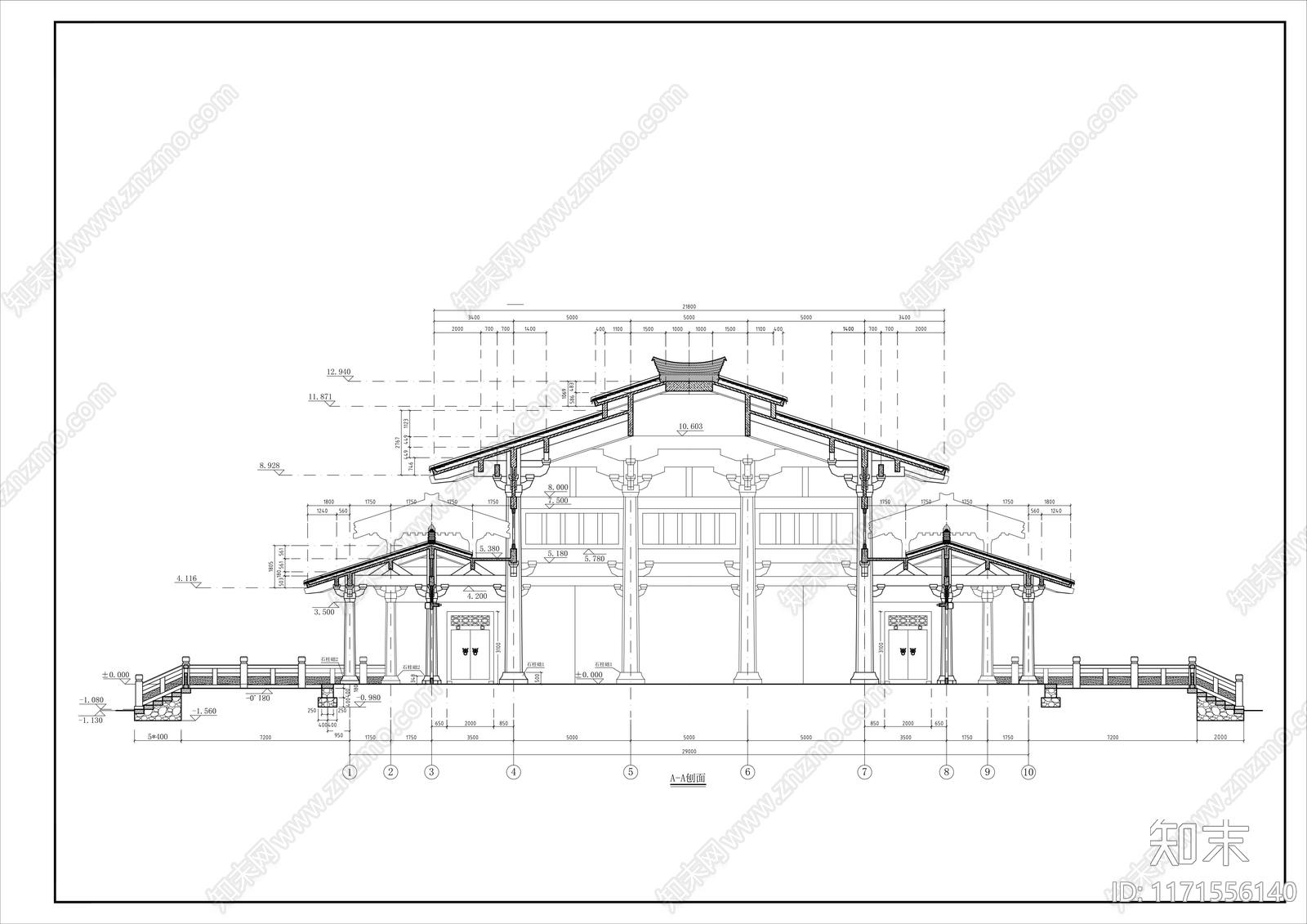 中式古建cad施工图下载【ID:1171556140】