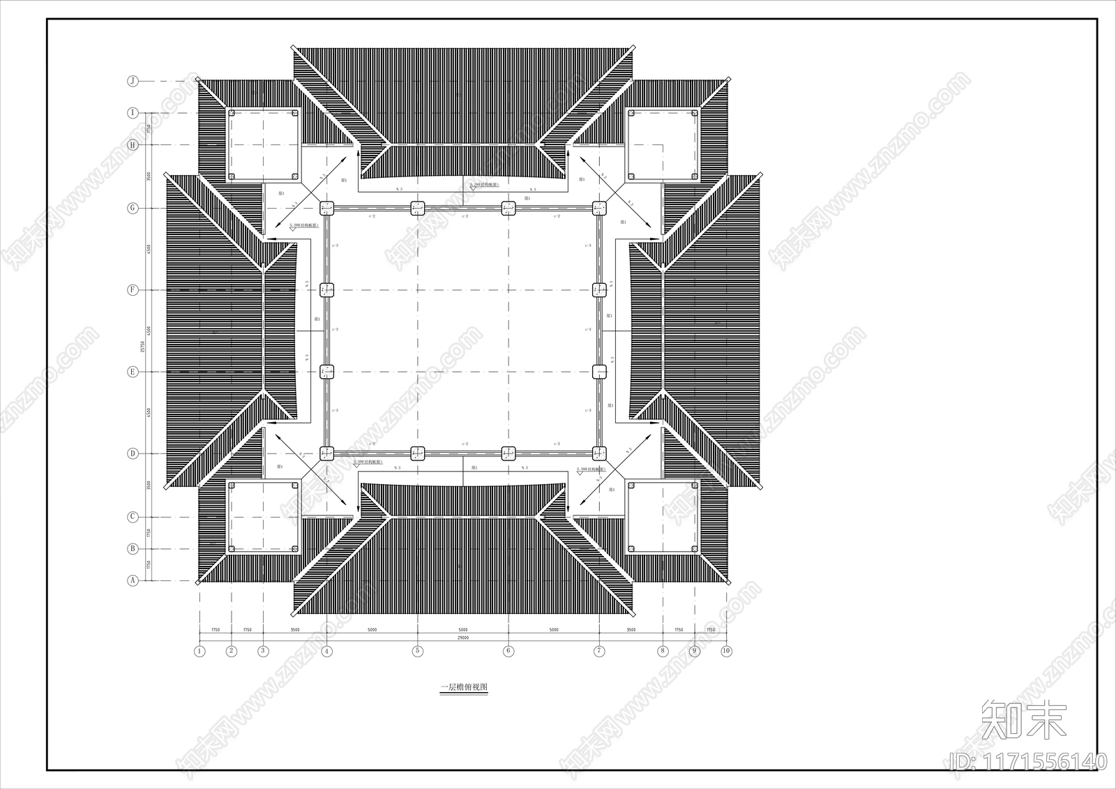 中式古建cad施工图下载【ID:1171556140】