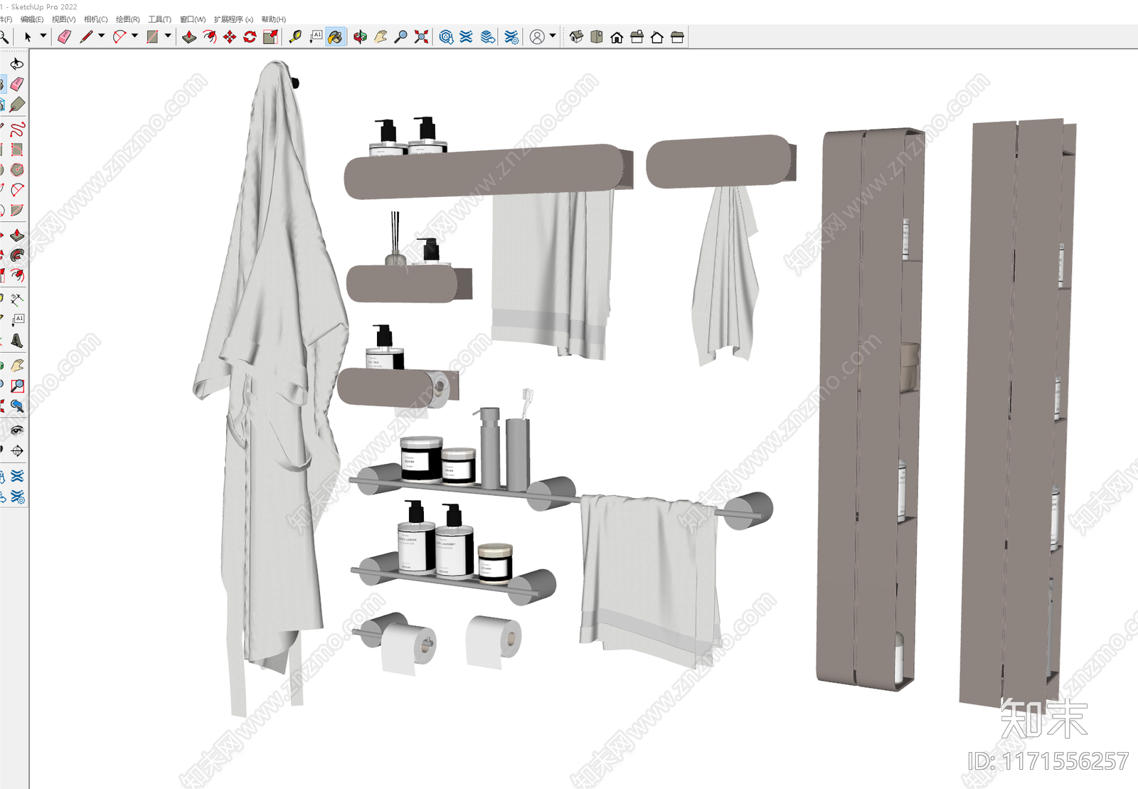 洗浴用品SU模型下载【ID:1171556257】