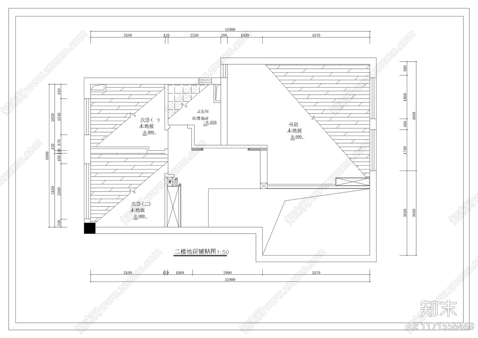 现代整体家装空间cad施工图下载【ID:1171556469】