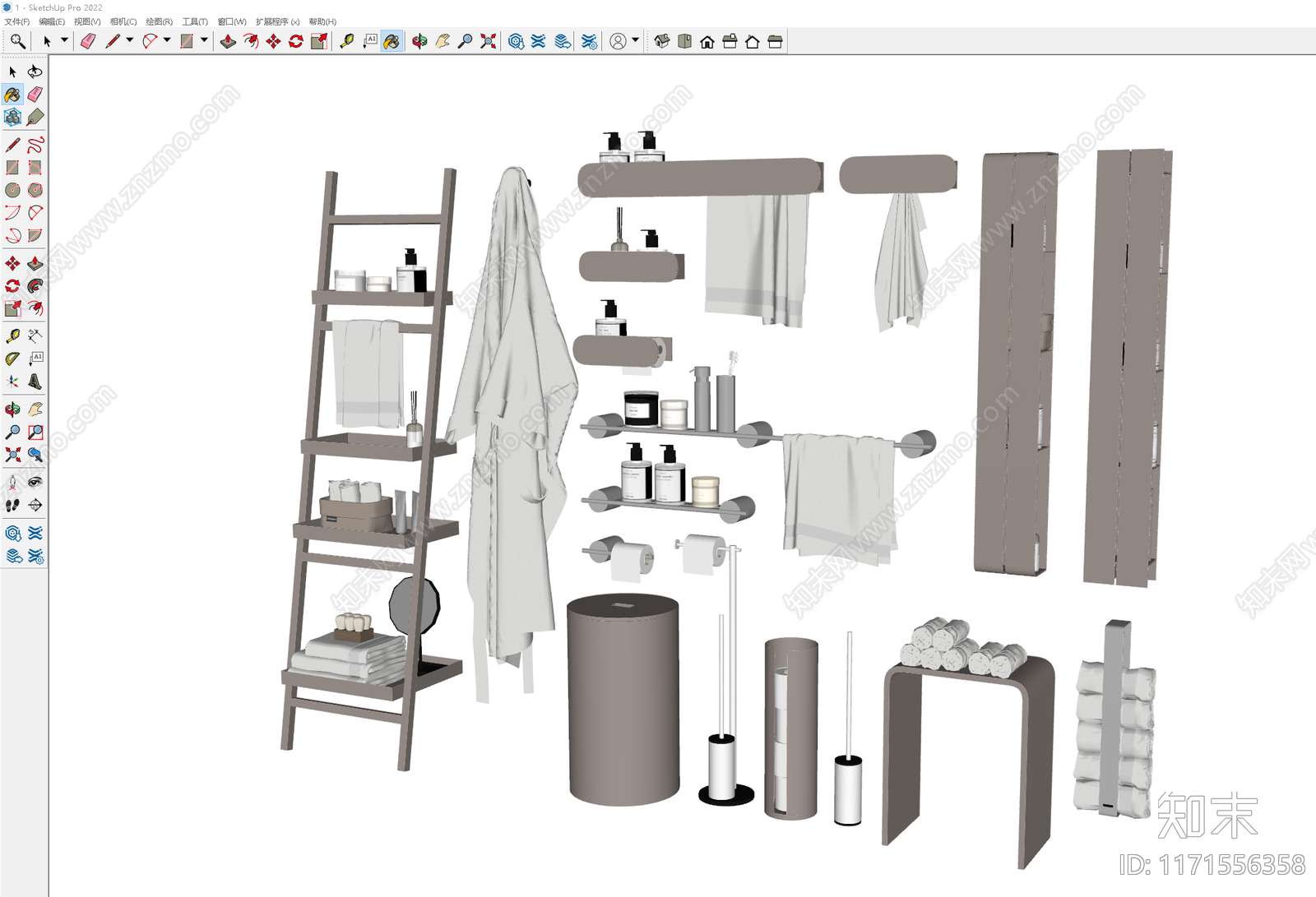 洗浴用品SU模型下载【ID:1171556358】