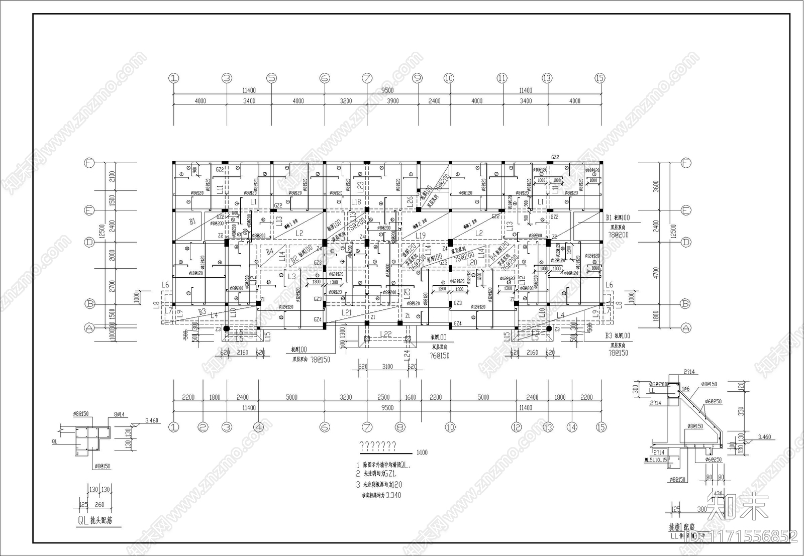 现代别墅建筑cad施工图下载【ID:1171556852】