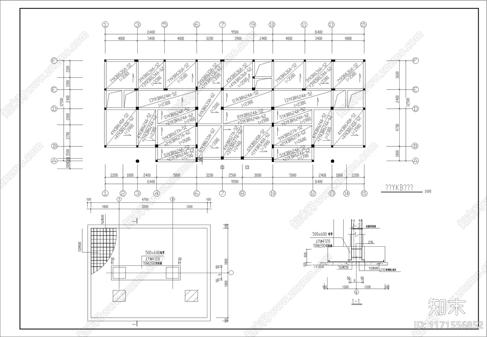 现代别墅建筑cad施工图下载【ID:1171556852】