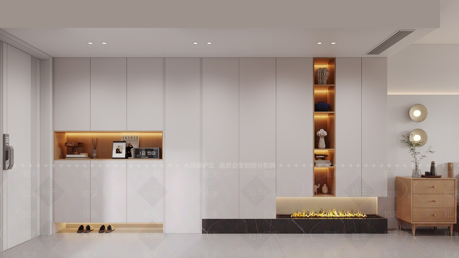 现代鞋柜3D模型下载【ID:1171562399】