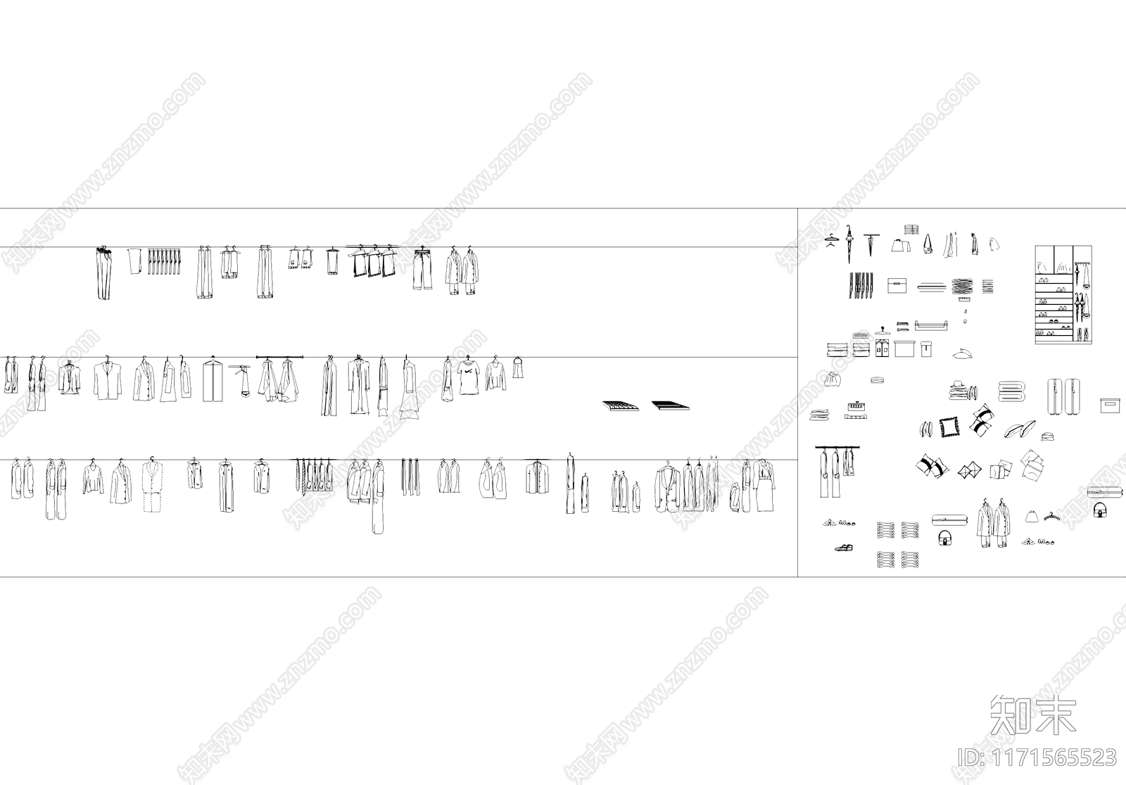 现代服装鞋帽施工图下载【ID:1171565523】