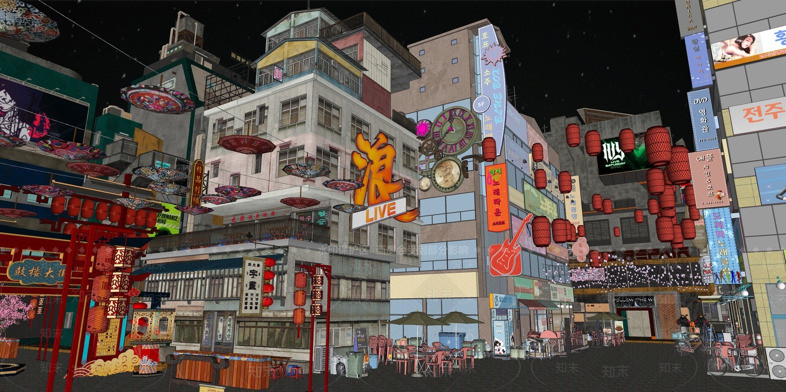 现代工业商业景观SU模型下载【ID:1171566401】