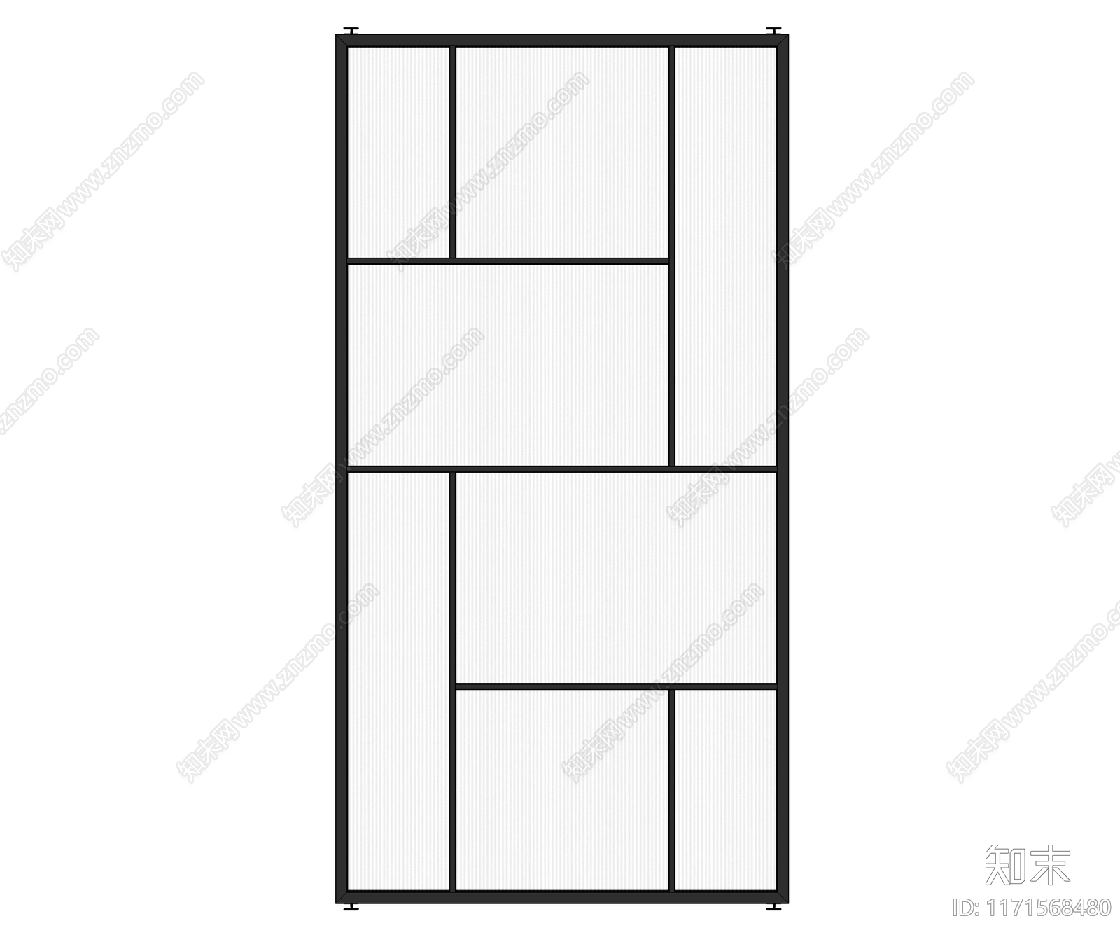 现代简约隔断SU模型下载【ID:1171568480】