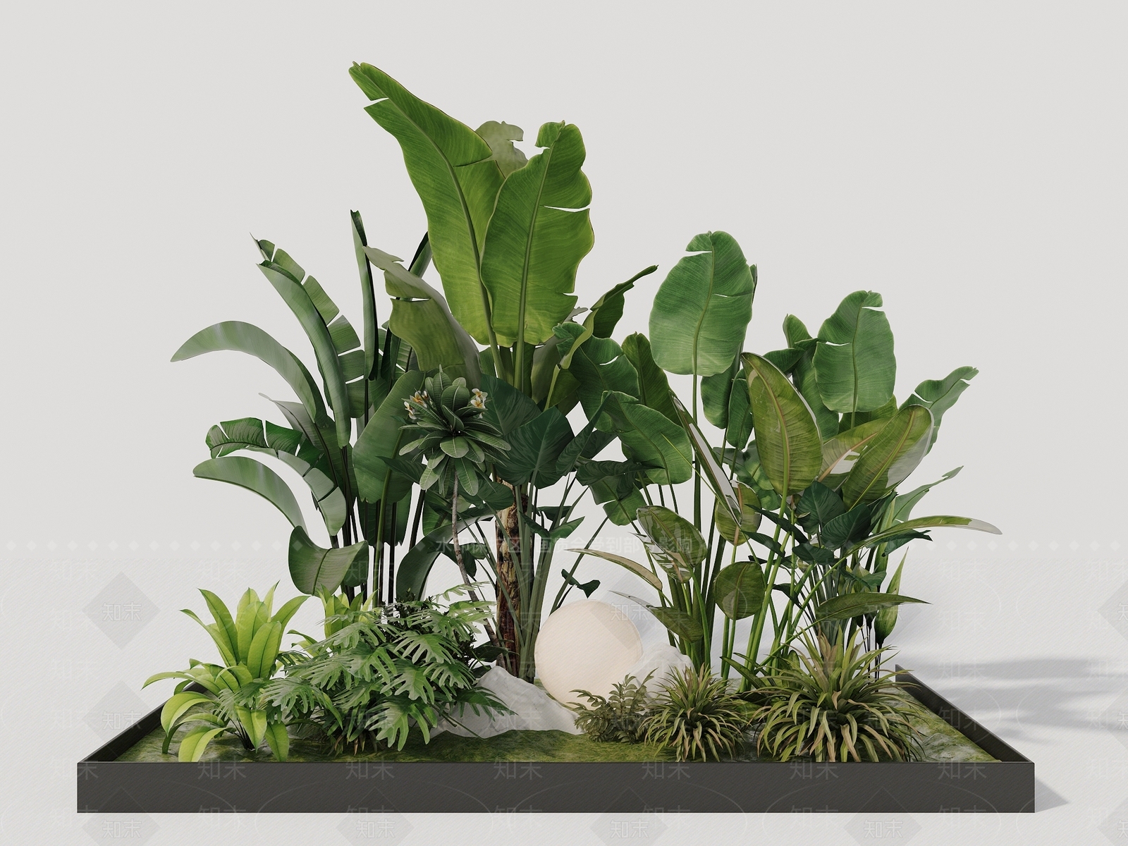 植物堆3D模型下载【ID:1171578048】