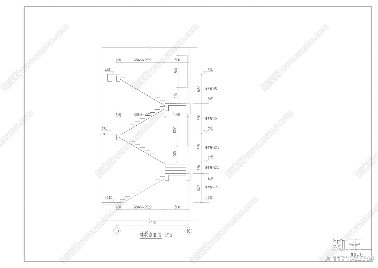 现代新中式别墅建筑cad施工图下载【ID:1171583737】