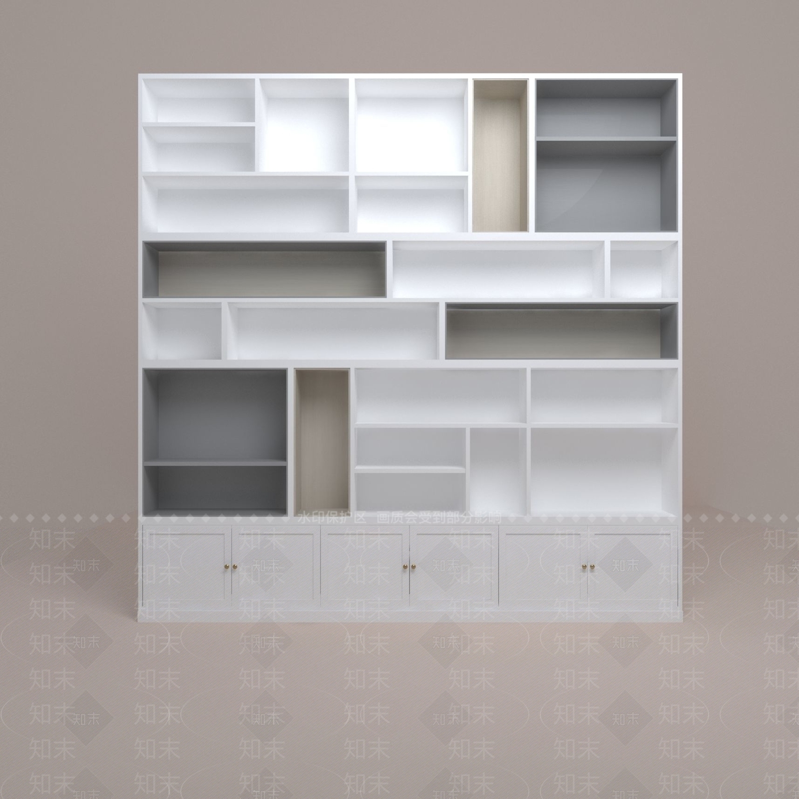 书架3D模型下载【ID:1171589792】