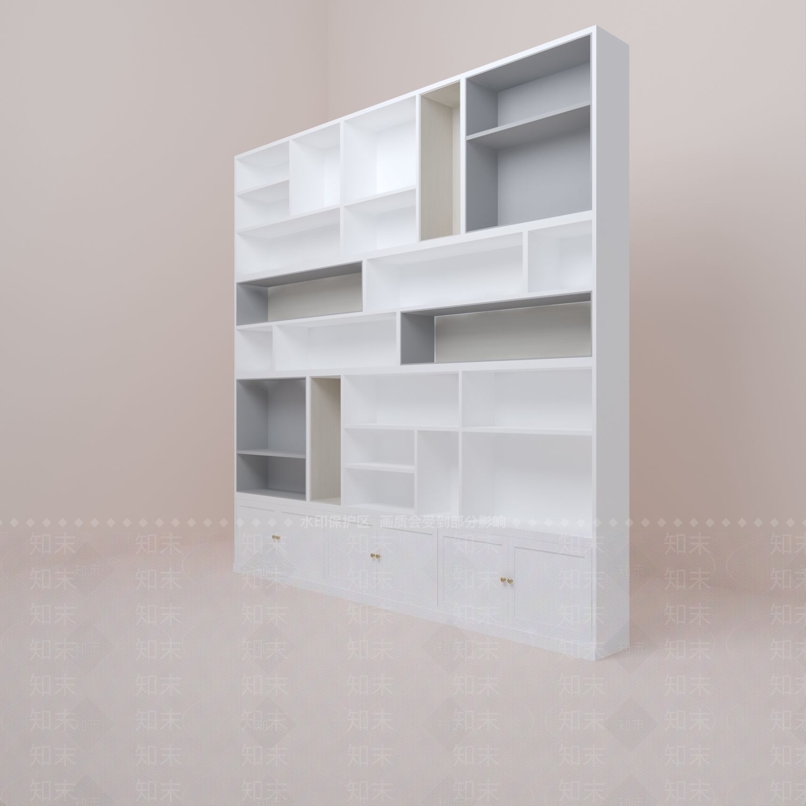 书架3D模型下载【ID:1171589792】
