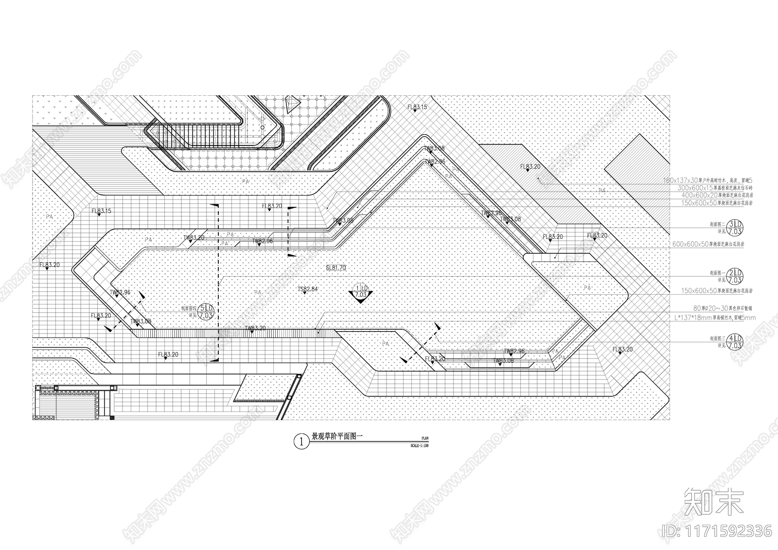 现代公园景观施工图下载【ID:1171592336】