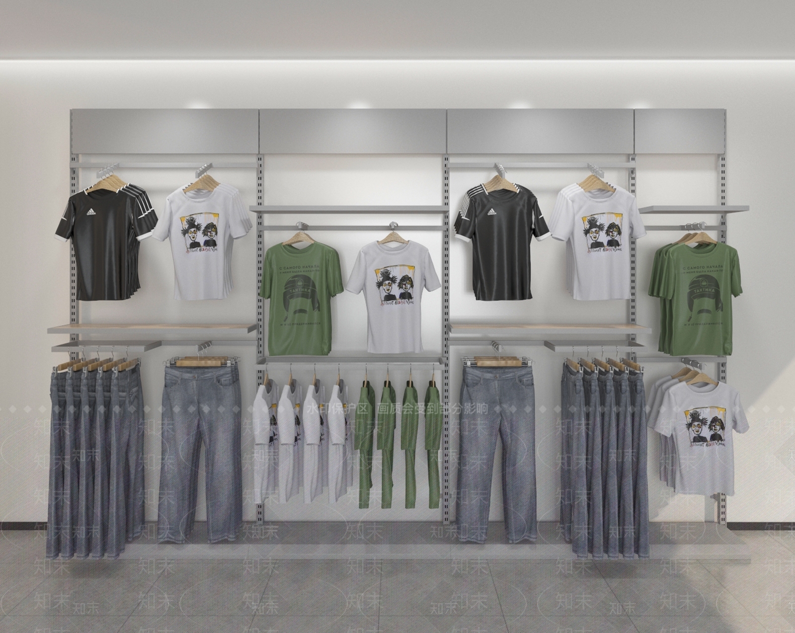 现代服装店SU模型下载【ID:1171594275】