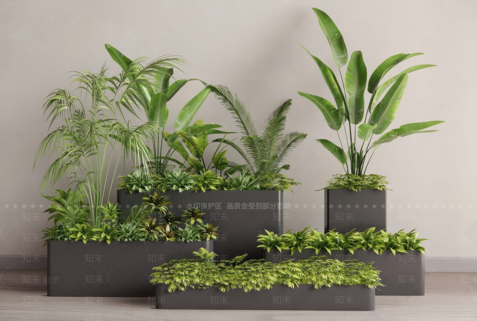 植物堆3D模型下载【ID:1171594521】