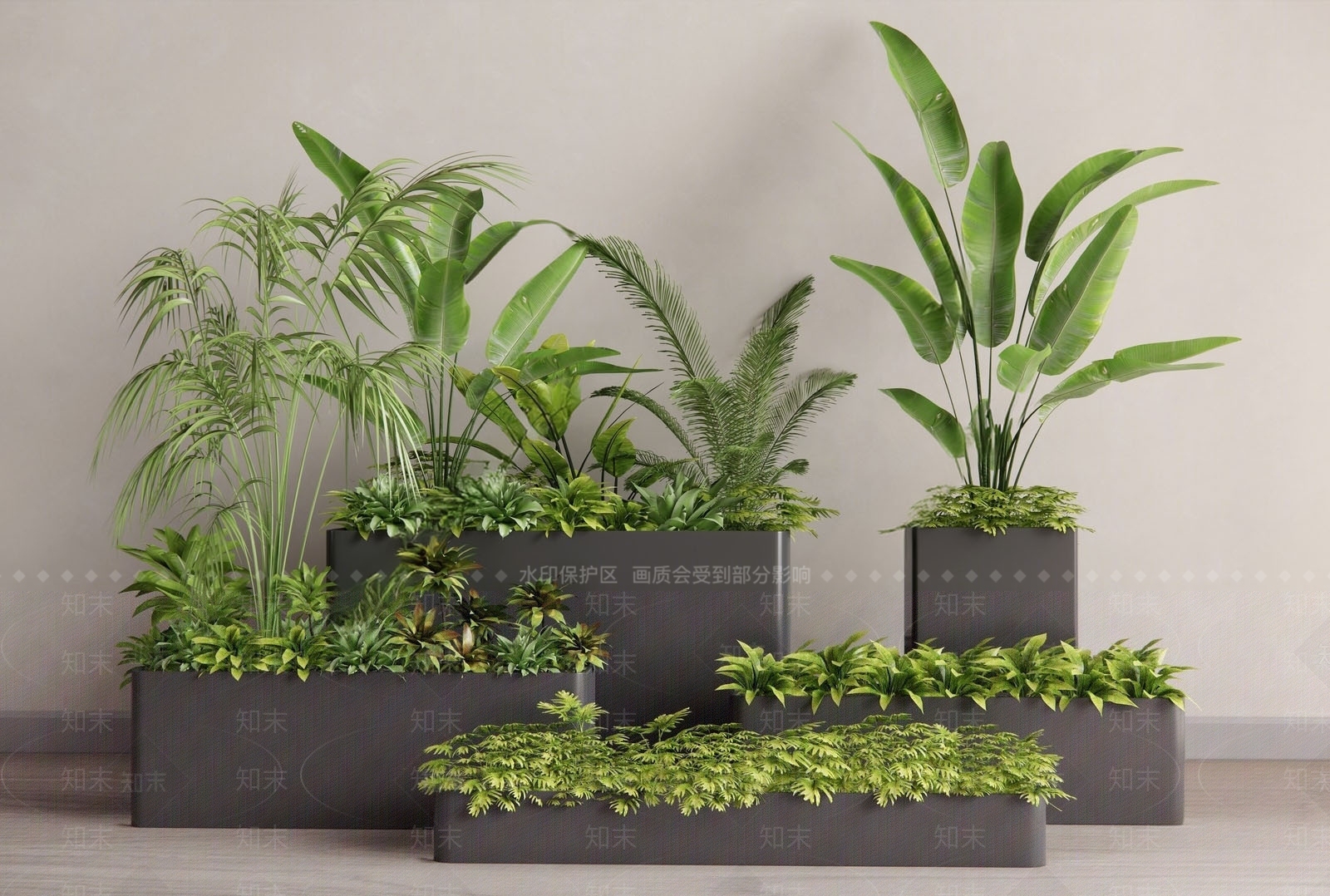 植物堆3D模型下载【ID:1171594521】