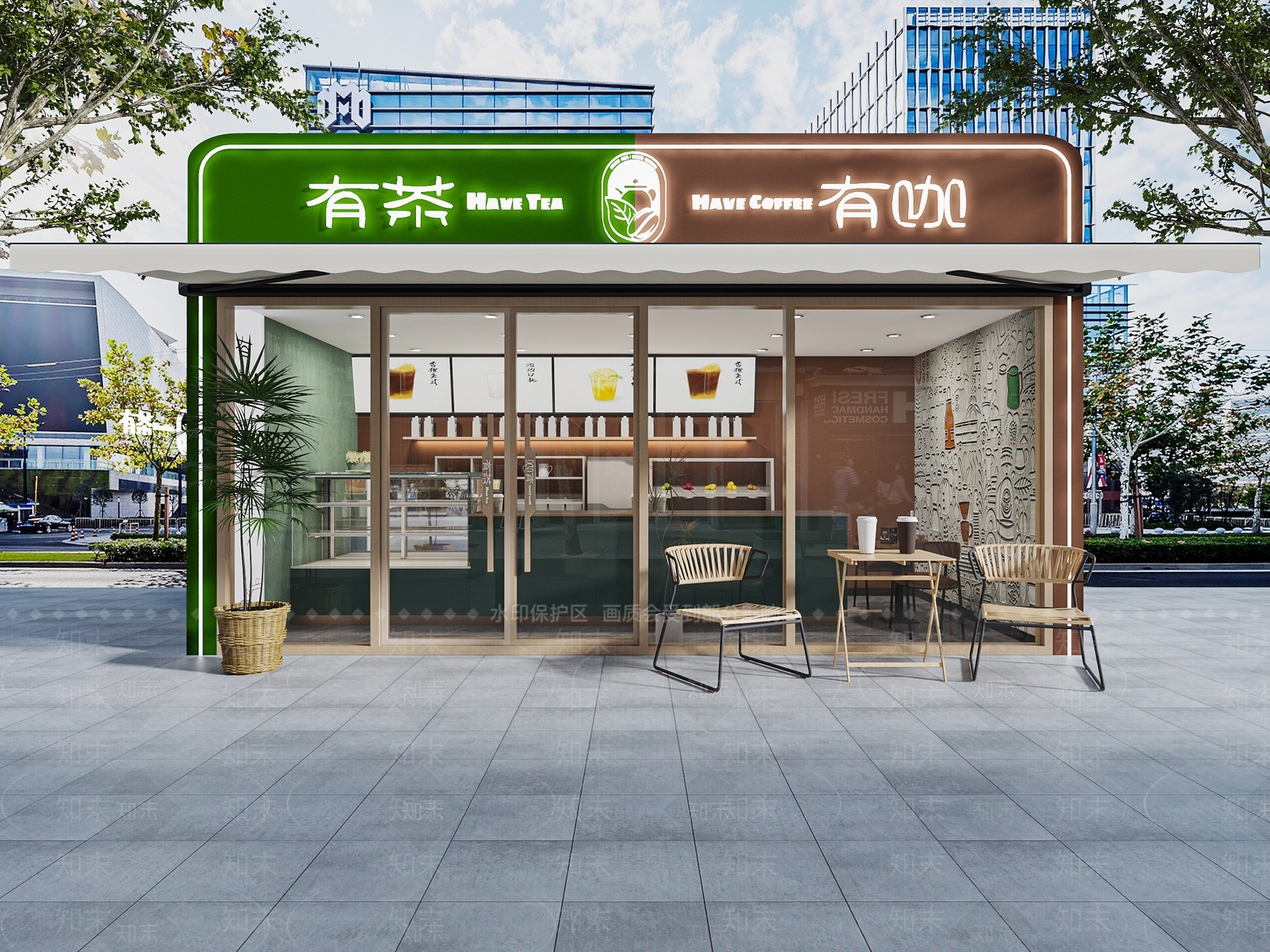 现代水果店3D模型下载【ID:1171595010】