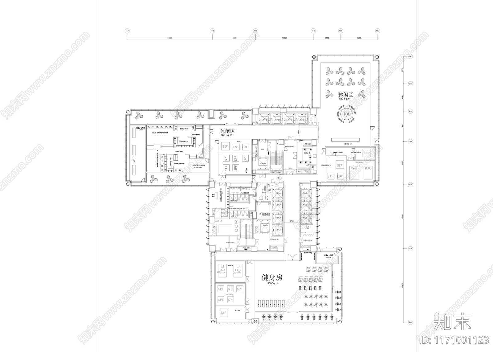 现代办公楼建筑cad施工图下载【ID:1171601123】