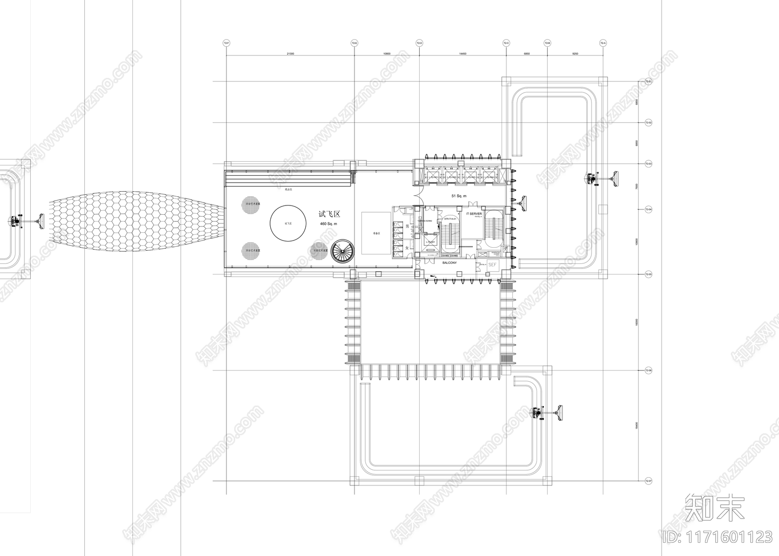 现代办公楼建筑cad施工图下载【ID:1171601123】