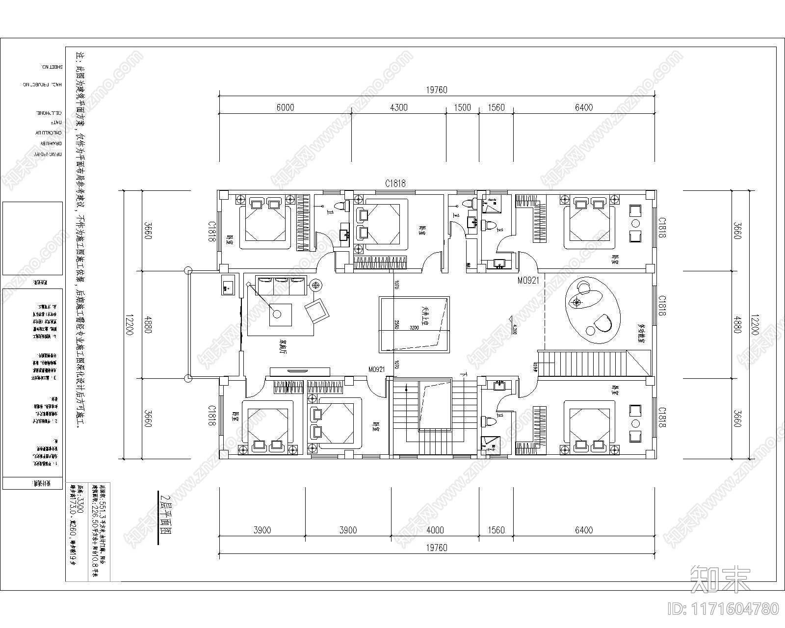 现代建筑平面图施工图下载【ID:1171604780】