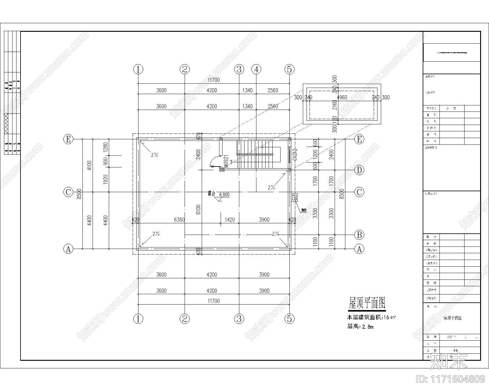 现代别墅建筑cad施工图下载【ID:1171604809】