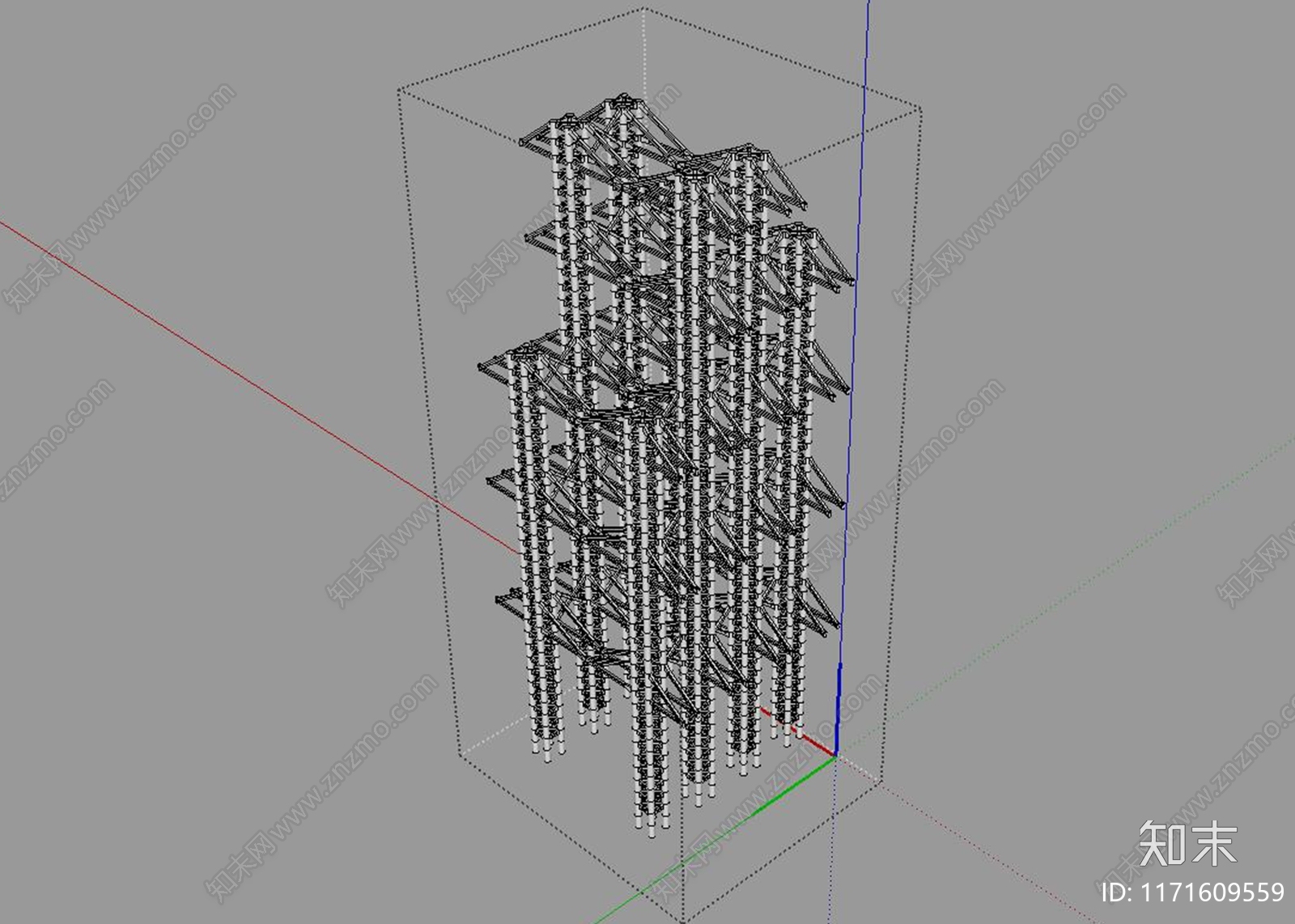 现代办公楼SU模型下载【ID:1171609559】