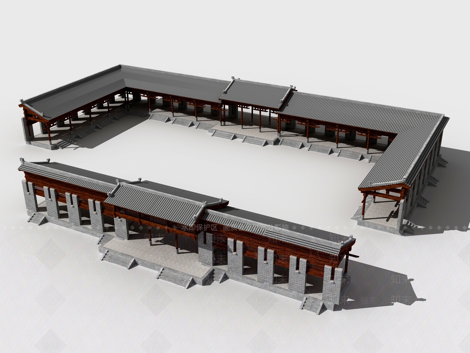 中式木屋3D模型下载【ID:1171613419】