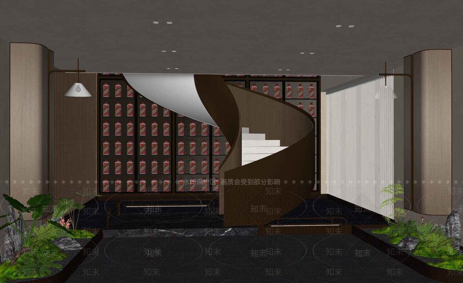 现代楼梯SU模型下载【ID:1171619004】