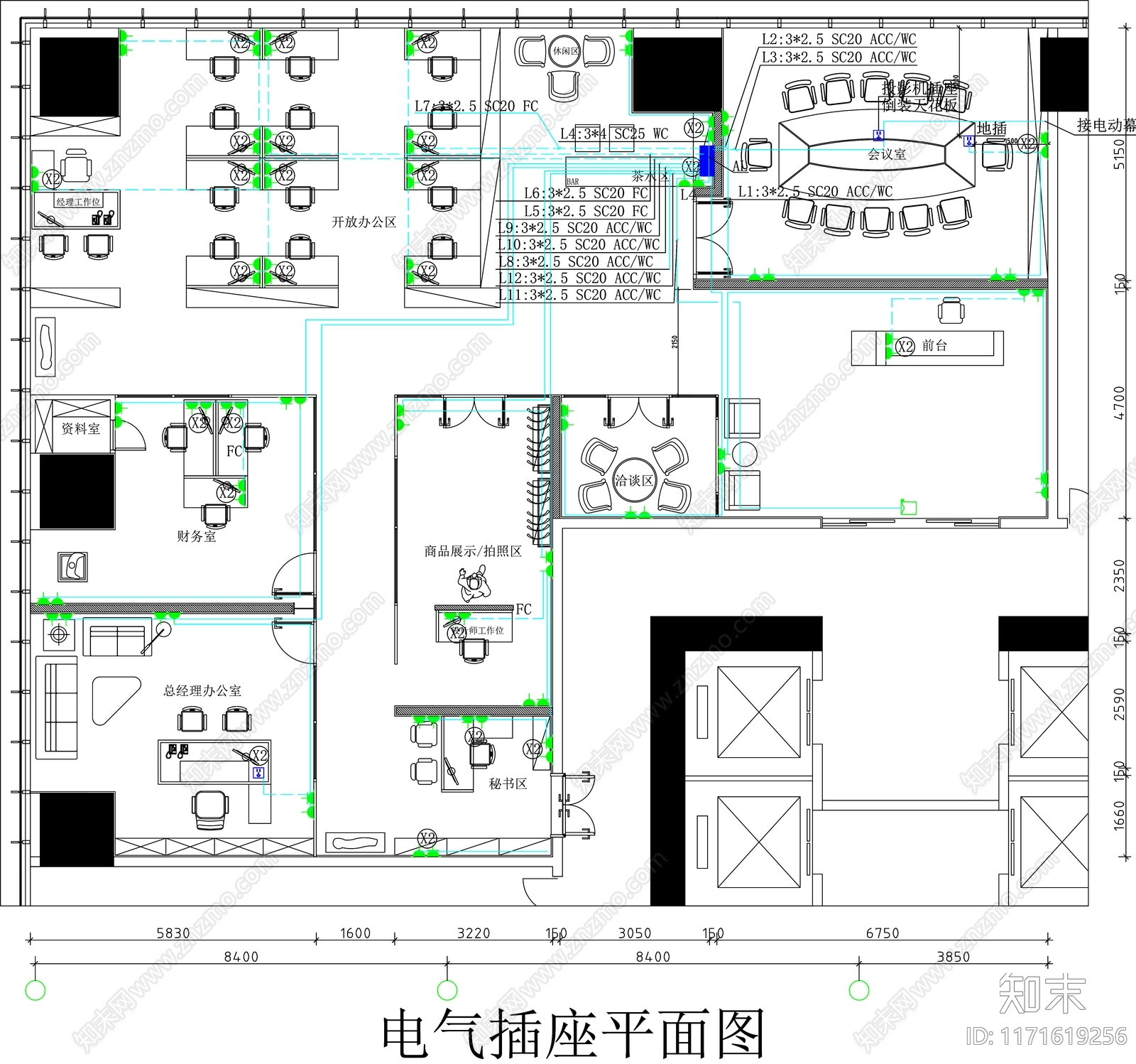 现代工装图库cad施工图下载【ID:1171619256】