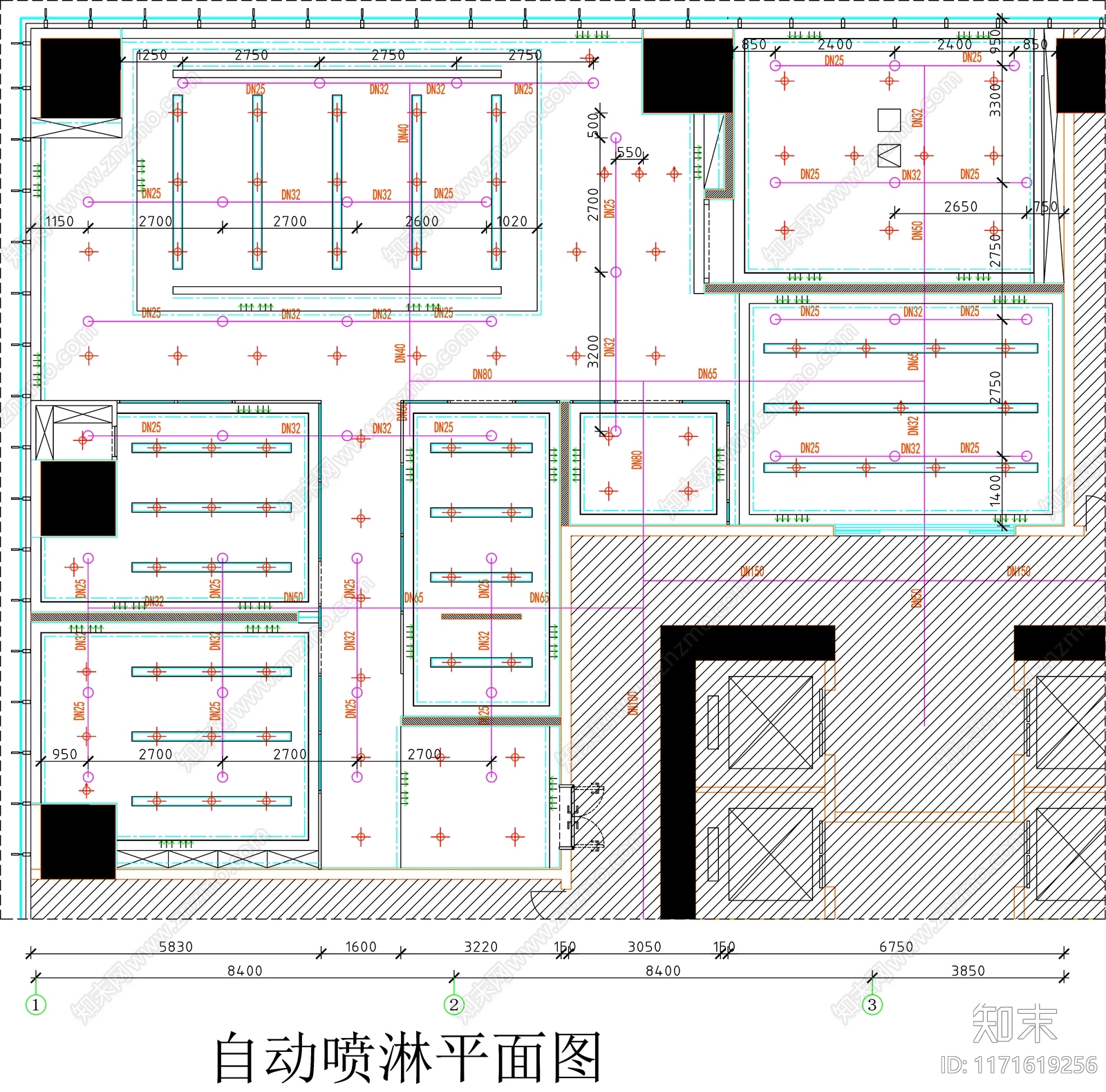 现代工装图库cad施工图下载【ID:1171619256】