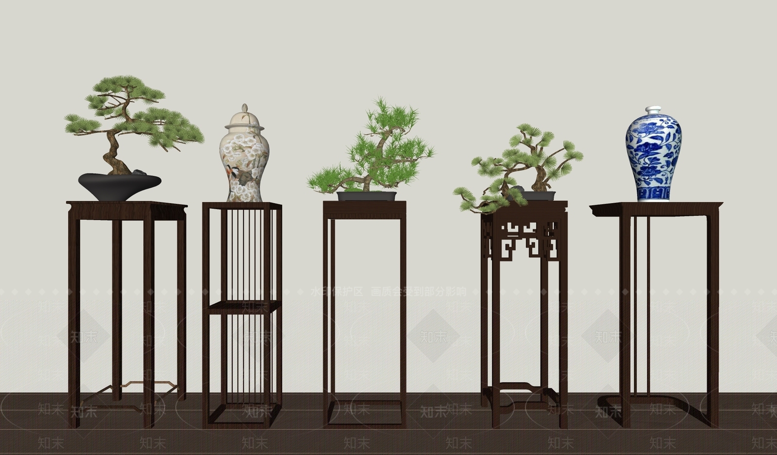 花几SU模型下载【ID:1171625088】