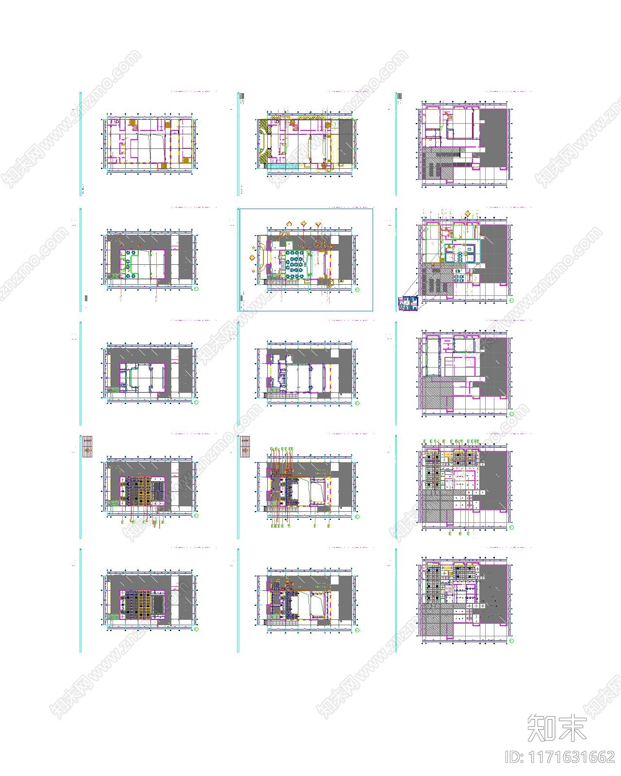 新中式剧院施工图下载【ID:1171631662】