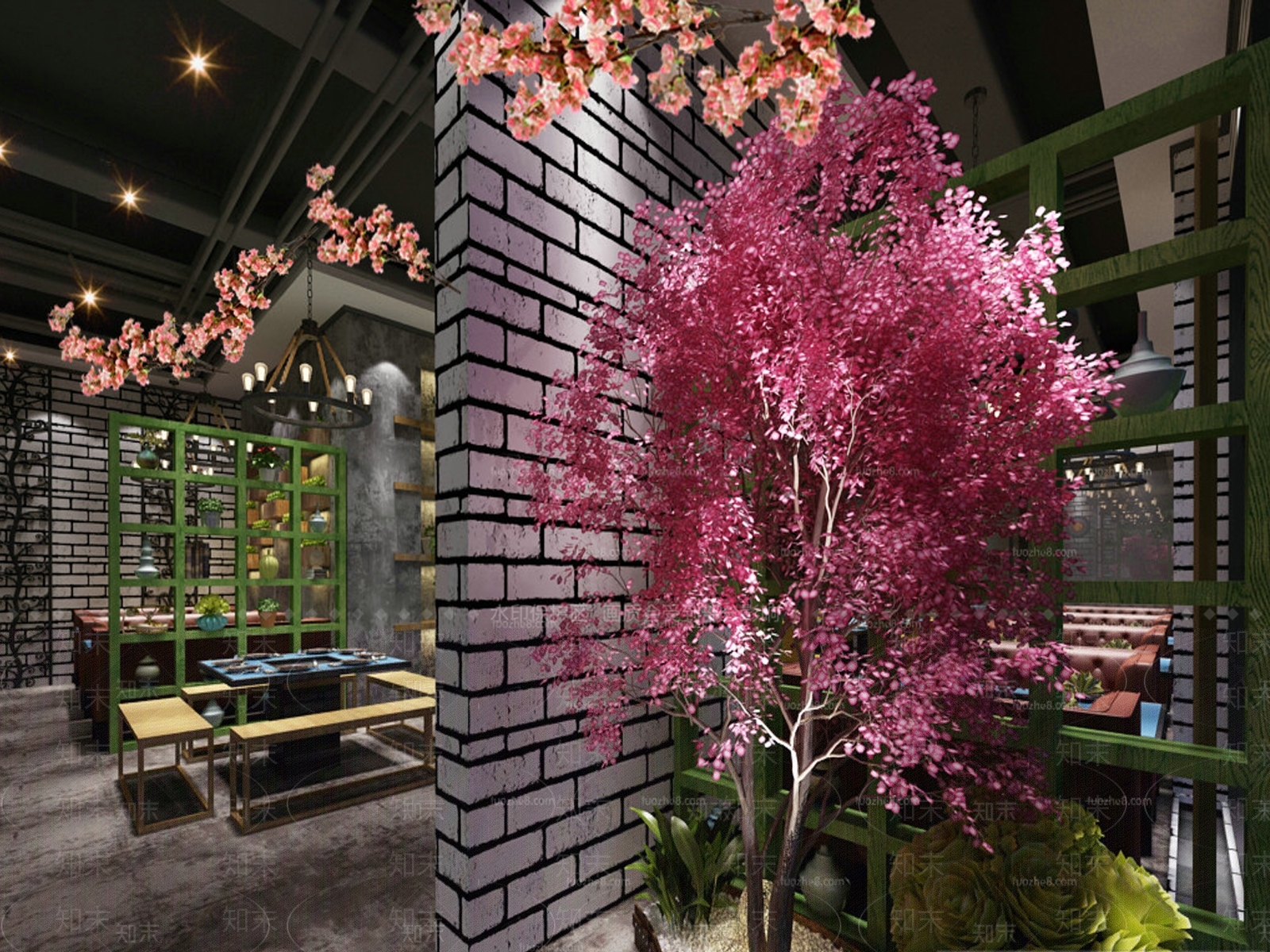 工业火锅店3D模型下载【ID:1171648063】
