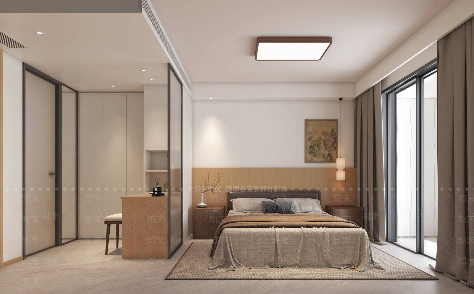 新中式玄关3D模型下载【ID:1214752198】