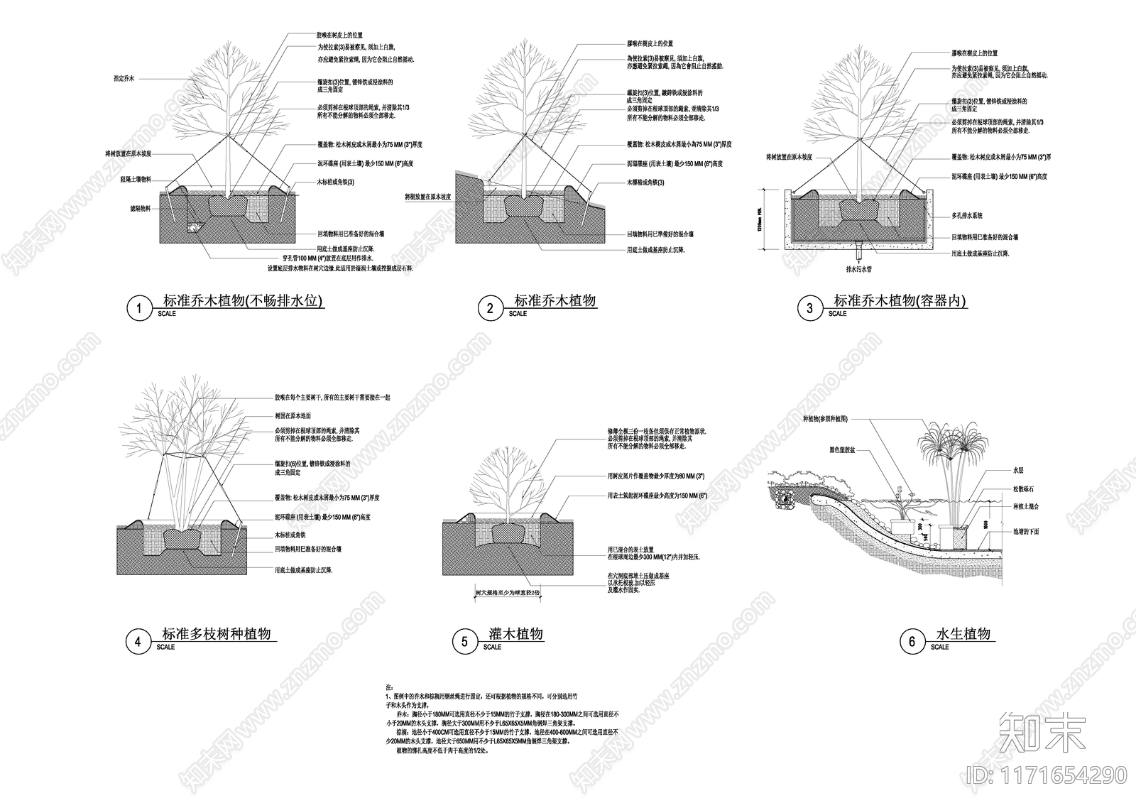 现代设计说明cad施工图下载【ID:1171654290】