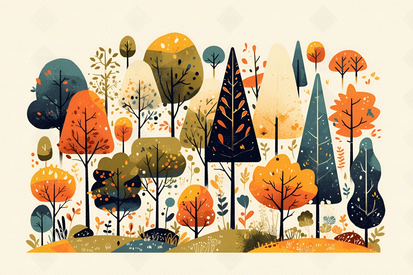 现代壁画贴图下载【ID:1171660516】