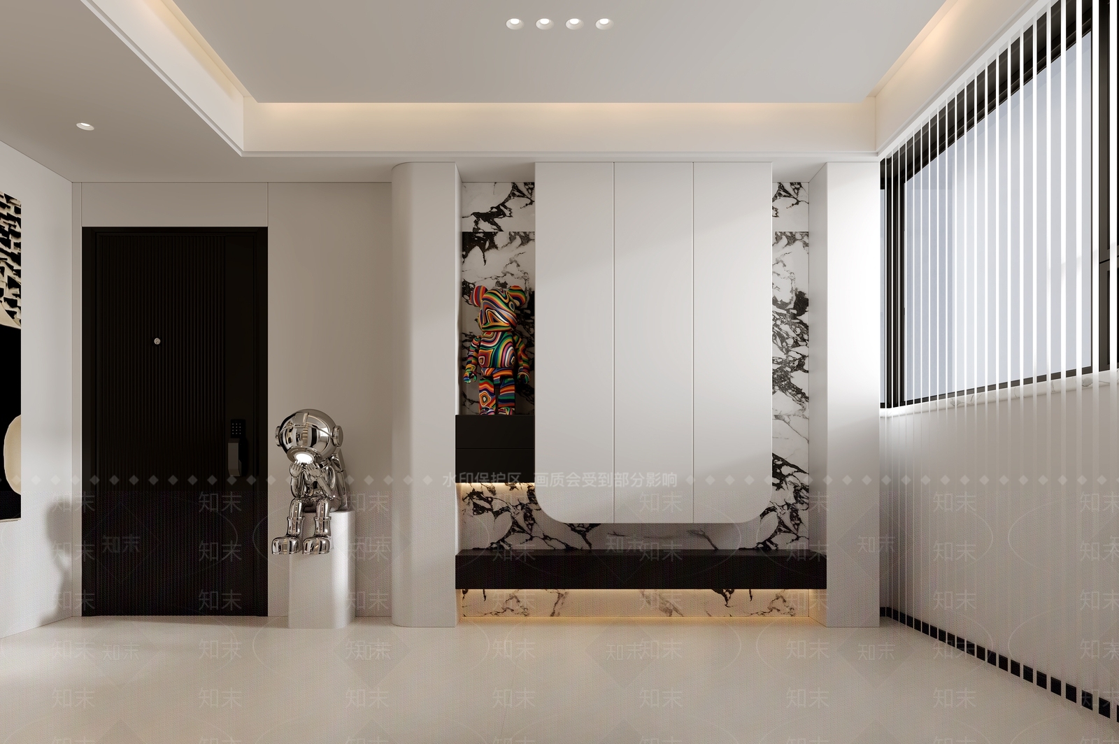 现代意式鞋柜3D模型下载【ID:1171657330】