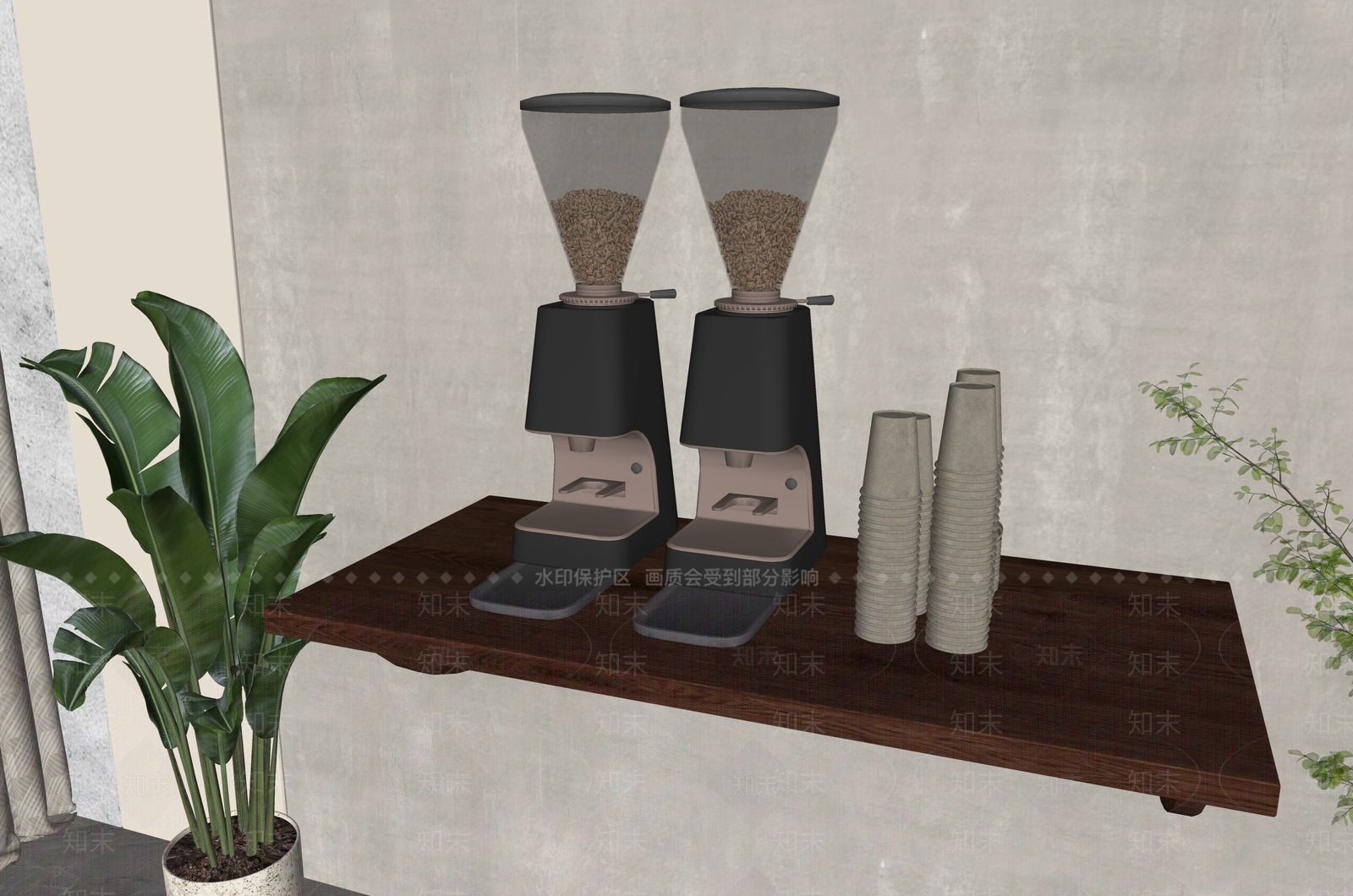 咖啡机SU模型下载【ID:1171659164】