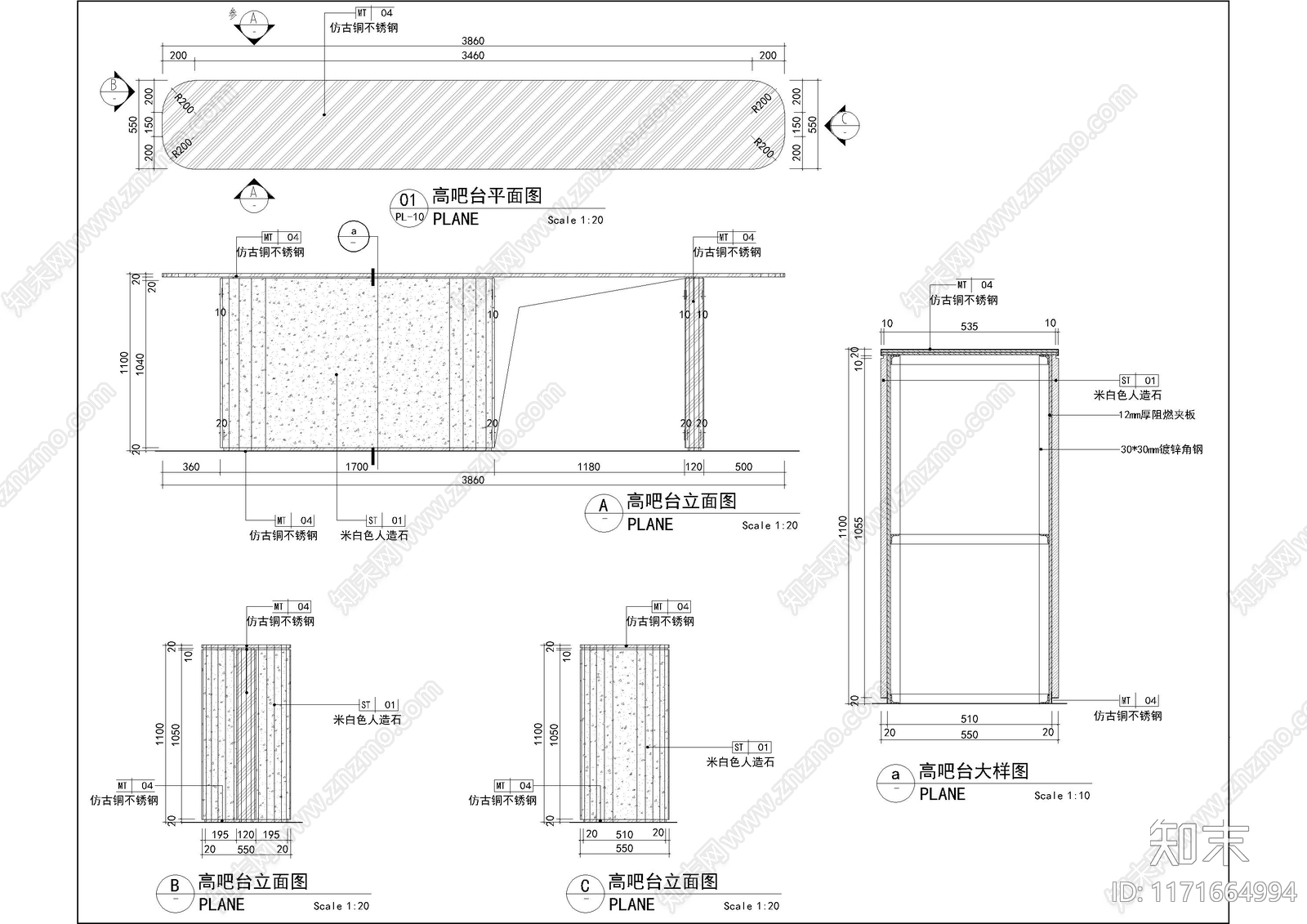 现代家具节点详图cad施工图下载【ID:1171664994】