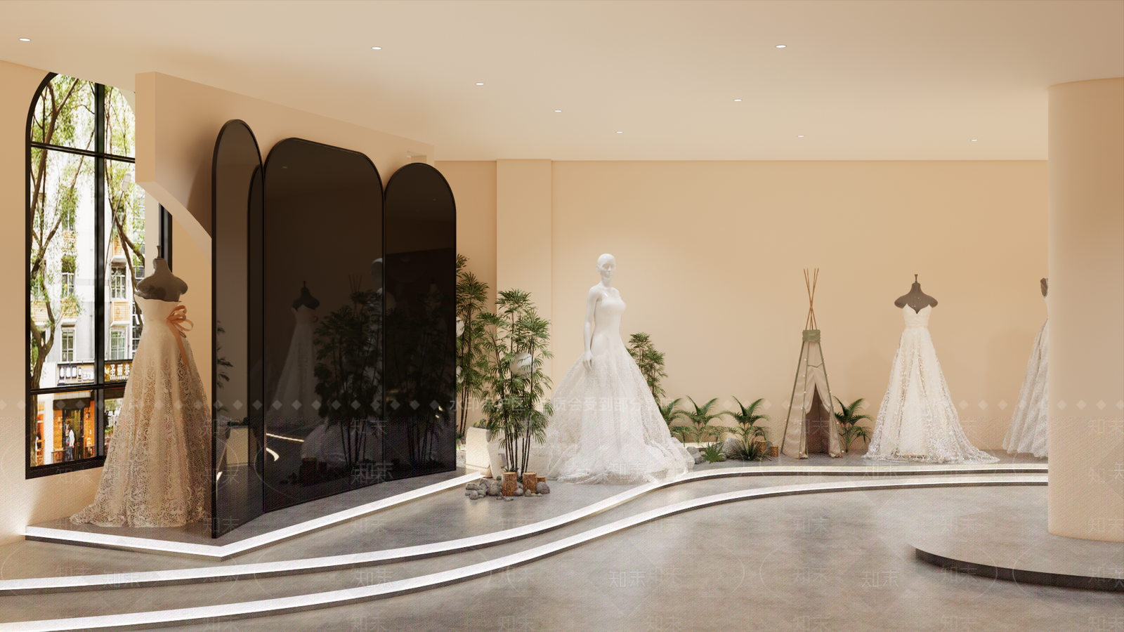 现代婚纱摄影店SU模型下载【ID:1171672955】