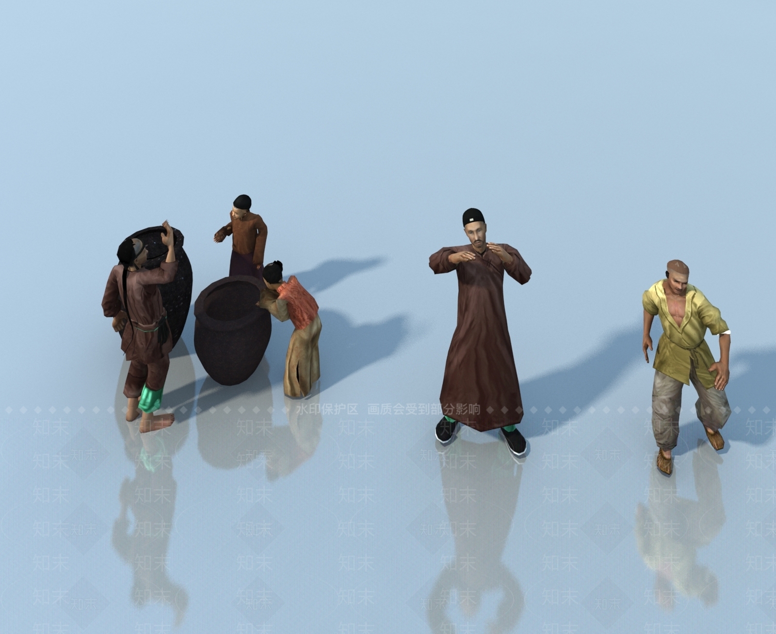 现代几类组合3D模型下载【ID:1171673630】